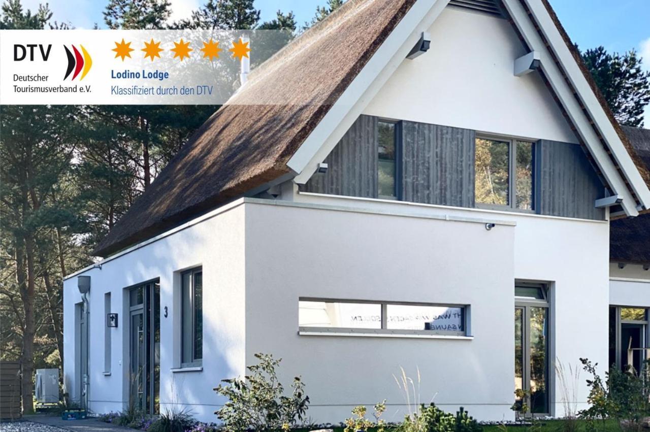 Ferienhaus Lodino Lodge Mit Sauna Und Kamin ลอดดิน ภายนอก รูปภาพ